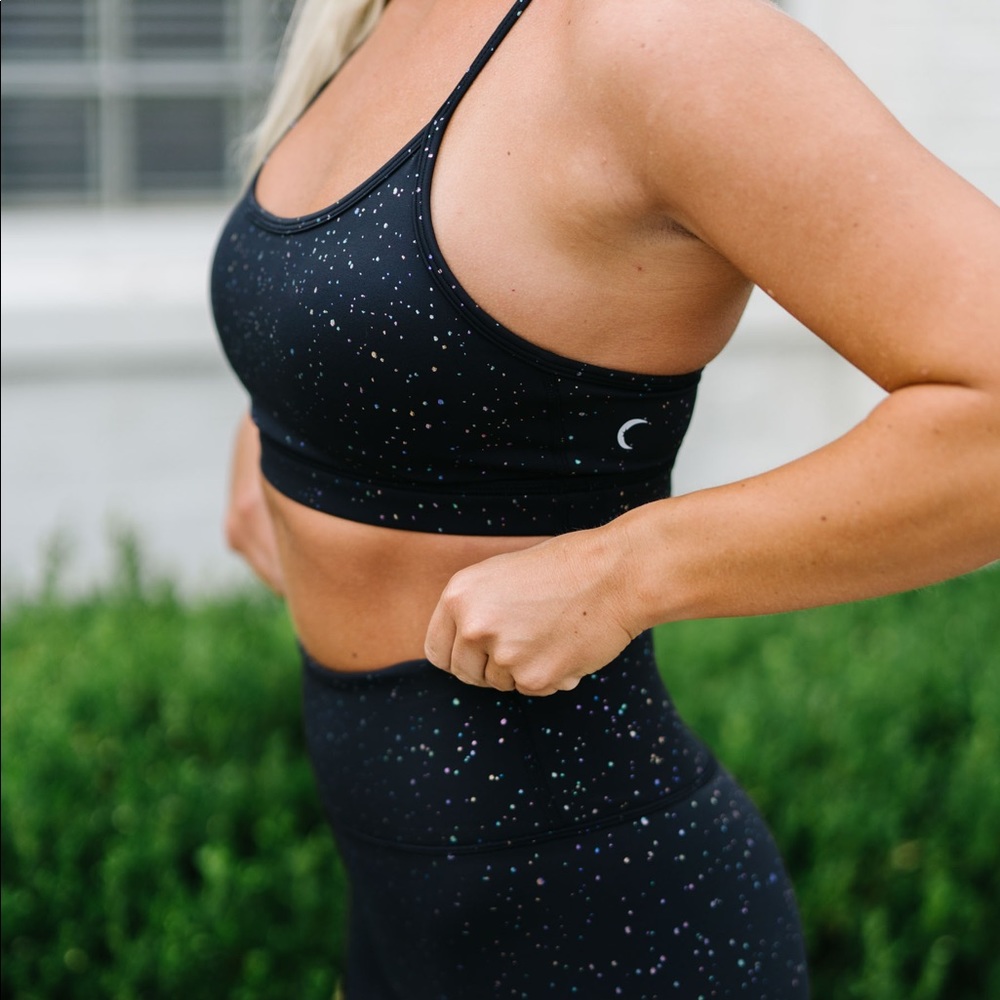 Zyia Black Reflective Mirage Brilliant Bra